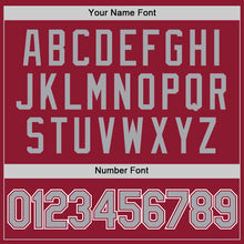 Load image into Gallery viewer, Custom Crimson Gray-White Performance T-Shirt
