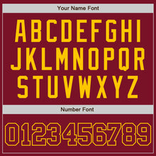 Load image into Gallery viewer, Custom Crimson Crimson-Gold Authentic Baseball Jersey