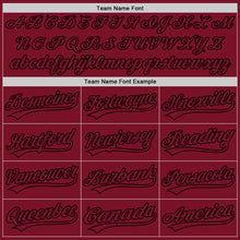 Load image into Gallery viewer, Custom Crimson Crimson-Black Authentic Baseball Jersey