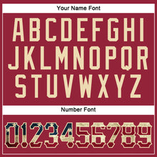 Load image into Gallery viewer, Custom Crimson Vintage USA Flag-City Cream Performance T-Shirt