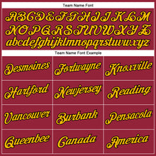 Load image into Gallery viewer, Custom Crimson Gold-Black Performance T-Shirt