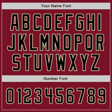 Load image into Gallery viewer, Custom Crimson Black-City Cream Authentic Baseball Jersey