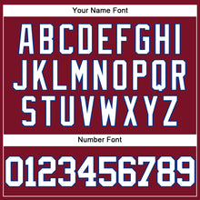 Load image into Gallery viewer, Custom Crimson White-Royal Authentic Baseball Jersey