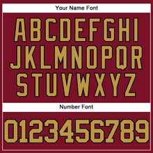 Load image into Gallery viewer, Custom Crimson Old Gold-Black Authentic Baseball Jersey
