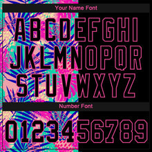 Load image into Gallery viewer, Custom Women's Black Black-Pink Summer 3D V-Neck Cropped Baseball Jersey