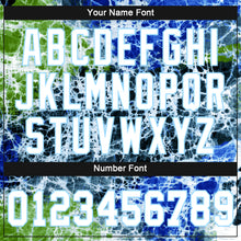 Load image into Gallery viewer, Custom Women's Tie Dye White-Light Blue Abstract Art 3D V-Neck Cropped Baseball Jersey