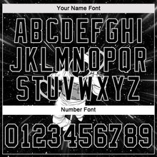 Load image into Gallery viewer, Custom Women's Black Black-White Astronaut 3D V-Neck Cropped Baseball Jersey