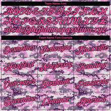 Load image into Gallery viewer, Custom Women's Camo Pink-Black Salute To Service V-Neck Cropped Baseball Jersey