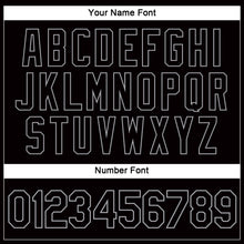 Load image into Gallery viewer, Custom Women's Black Black-Gray V-Neck Cropped Baseball Jersey