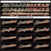 Load image into Gallery viewer, Custom Women's Black Vintage USA Flag-Cream V-Neck Cropped Baseball Jersey