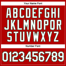 Load image into Gallery viewer, Custom Women's Red White-Kelly Green V-Neck Cropped Baseball Jersey