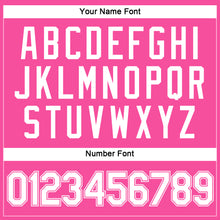 Load image into Gallery viewer, Custom Women's Pink White V-Neck Cropped Baseball Jersey