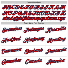 Load image into Gallery viewer, Custom Women's White Red-Navy V-Neck Cropped Baseball Jersey