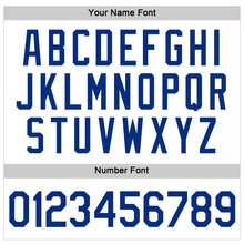 Load image into Gallery viewer, Custom Women's White Royal V-Neck Cropped Baseball Jersey