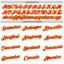 Load image into Gallery viewer, Custom Women's White Red-Gold V-Neck Cropped Baseball Jersey