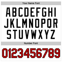 Load image into Gallery viewer, Custom Women's White Red-Black V-Neck Cropped Baseball Jersey