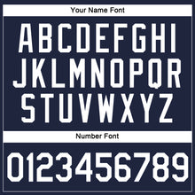 Load image into Gallery viewer, Custom Women's Navy White V-Neck Cropped Baseball Jersey