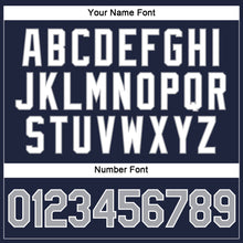 Load image into Gallery viewer, Custom Women's Navy Gray-White V-Neck Cropped Baseball Jersey