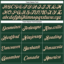 Load image into Gallery viewer, Custom Women's Green Cream-Black V-Neck Cropped Baseball Jersey