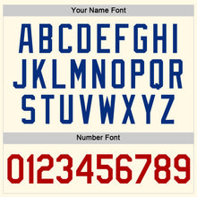 Load image into Gallery viewer, Custom Women's Cream Red-Royal V-Neck Cropped Baseball Jersey