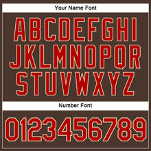 Load image into Gallery viewer, Custom Women's Brown Red-Cream V-Neck Cropped Baseball Jersey