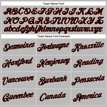 Load image into Gallery viewer, Custom Women's Gray Black Crimson-Cream V-Neck Cropped Baseball Jersey