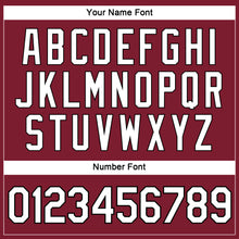 Load image into Gallery viewer, Custom Women's Crimson White-Black V-Neck Cropped Baseball Jersey