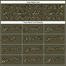 Load image into Gallery viewer, Custom Women's Olive Camo-Black Salute To Service V-Neck Cropped Baseball Jersey