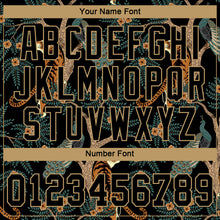 Load image into Gallery viewer, Custom Women's Black Black-Old Gold Tiger And Peacock 3D V-Neck Cropped Baseball Jersey