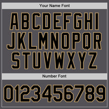 Load image into Gallery viewer, Custom Steel Gray Black-Old Gold Performance T-Shirt