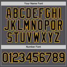 Load image into Gallery viewer, Custom Steel Gray Black-Gold Performance T-Shirt