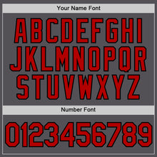 Load image into Gallery viewer, Custom Steel Gray Red-Black Performance T-Shirt