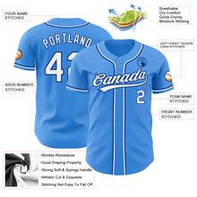 Load image into Gallery viewer, Custom Electric Blue White-Royal Authentic Baseball Jersey