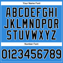 Load image into Gallery viewer, Custom Electric Blue Black-White Authentic Baseball Jersey