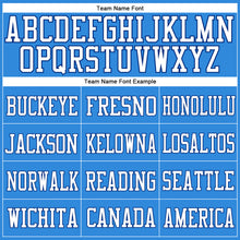Load image into Gallery viewer, Custom Powder Blue White-Royal Mesh Authentic Football Jersey