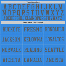 Load image into Gallery viewer, Custom Powder Blue Gray-Steel Gray Mesh Authentic Football Jersey