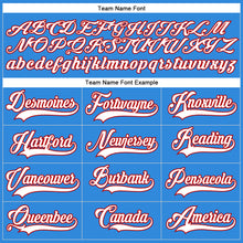 Load image into Gallery viewer, Custom Powder Blue White-Red Hockey Lace Neck Jersey