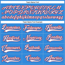 Load image into Gallery viewer, Custom Powder Blue White-Maroon Hockey Lace Neck Jersey