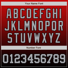 Load image into Gallery viewer, Custom Red Gray-Black Authentic Fade Fashion Baseball Jersey
