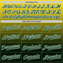 Load image into Gallery viewer, Custom Yellow Green-White Authentic Fade Fashion Baseball Jersey