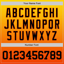 Load image into Gallery viewer, Custom Yellow Black-Orange Authentic Fade Fashion Baseball Jersey