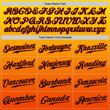 Load image into Gallery viewer, Custom Yellow Black-Orange Authentic Fade Fashion Baseball Jersey