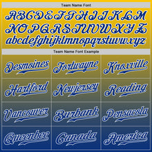 Load image into Gallery viewer, Custom Yellow Royal-White Authentic Fade Fashion Baseball Jersey