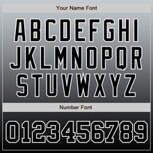 Load image into Gallery viewer, Custom Gray Black-White Authentic Fade Fashion Baseball Jersey