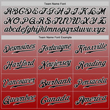 Load image into Gallery viewer, Custom Gray White-Red Authentic Fade Fashion Baseball Jersey