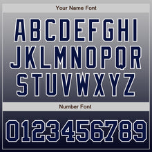 Load image into Gallery viewer, Custom Gray Navy-White Authentic Fade Fashion Baseball Jersey