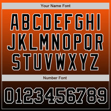 Load image into Gallery viewer, Custom Orange Black-White Authentic Fade Fashion Baseball Jersey
