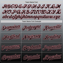 Load image into Gallery viewer, Custom Gray Black-Medium Pink Authentic Fade Fashion Baseball Jersey