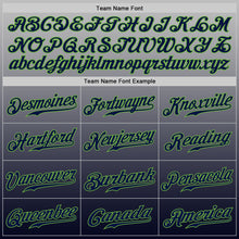 Load image into Gallery viewer, Custom Gray Neon Green-Navy Authentic Fade Fashion Baseball Jersey