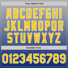 Load image into Gallery viewer, Custom Gray Gold-Royal Authentic Fade Fashion Baseball Jersey